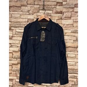 Affliction Mens Indian Chief Long sleeve shirt NWT Sz X Large Y2k